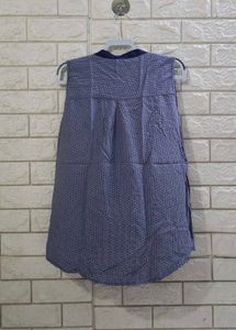 Amisu Geometric Print Sleeveless Blouse