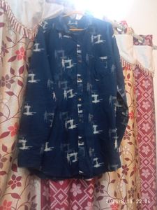Denim blue shirt