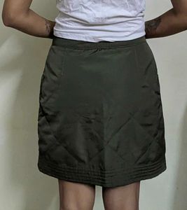 Olive Green Cargo skirt