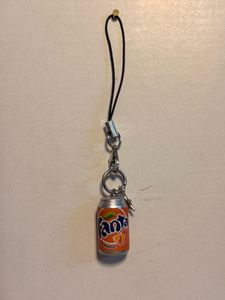 Fanta Orange Can Charm Keychain