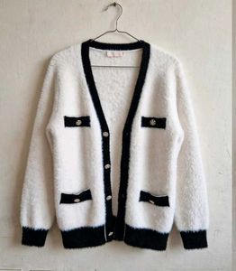 Chic Fuzzy Cardigan for women