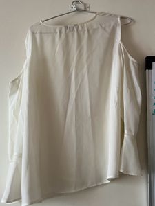 Shoulder Cut With Bell Sleeves Top