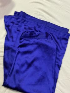 Royal Blue Embroidered Saree