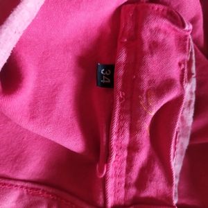 Hot pink jeans( waist 34)