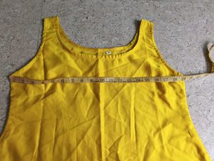 Vibrant Yellow Sleeveless Top