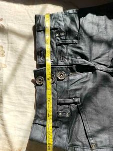 Black Denim Cuff Shorts
