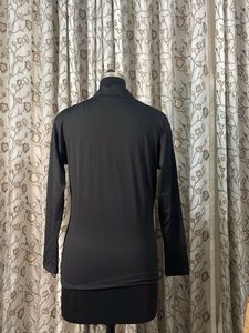 Elegant Black Mock Neck Top