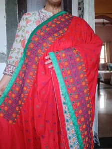 Embroidered Silk Saree