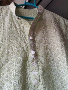 Embroidered Cotton Kurta