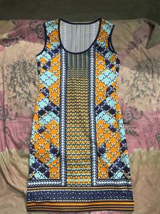 Colorful Sleeveless Sheath Dress