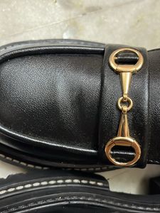 Little Box Black Platform Loafers