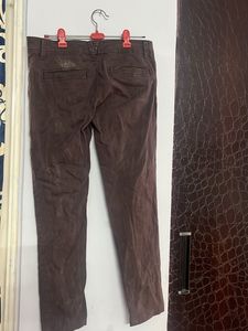 Brown Suede Pants