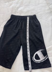Champion Men's Black Logo Shorts