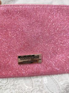 Roberto Cavalli Sparkly Pink Pouch