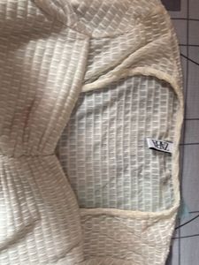 Cream Textured Crop Top