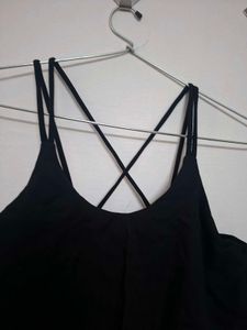 Black Criss-Cross Strap Dress