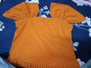 New Orange Crop Top