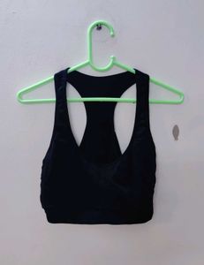 Black Racerback Sports Bra