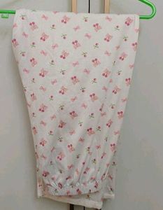 Savana Pink Nightsuit Set with Lace Trim