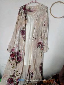 Floral Kimono Robe &amp; Slip Set