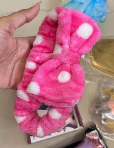 Pink Polka Dot Headband& more
