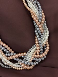 Elegant Multi-Strand Pearl Necklace Set