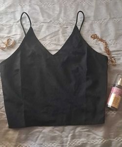 shein black spaghetti strap top