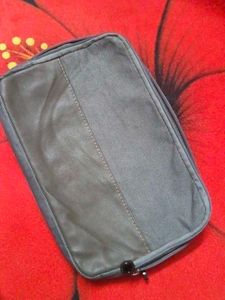 BVLGARI Stylish Grey Pouch Bag