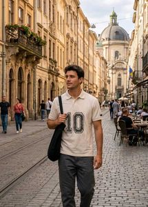 New Men's White 6xl  Polo T-Shirt