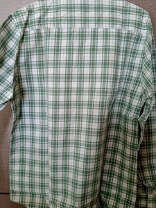 Westside Men Green Checkered Shirt