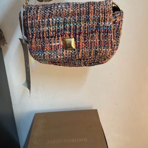 Textured Tweed Crossbody Bag