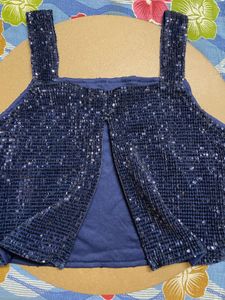 Sparkling Navy Blue Sequin Set