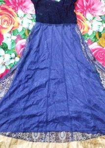 Elegant Blue &amp; Gold gown