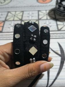 Black Mirror Work Bangles Set