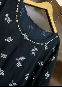 Navy Blue Kurti For Girl Or Woman 44 Bust