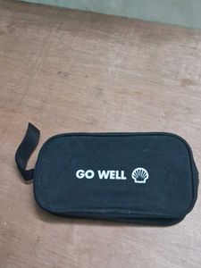 Shell 'Go Well' Black Toiletry Bag