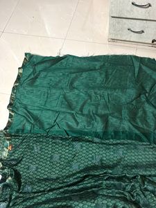 Elegant Green Saree with blouse