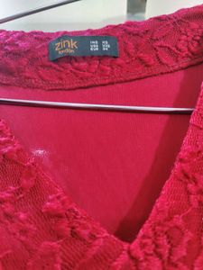 Chic Red Lace Dress