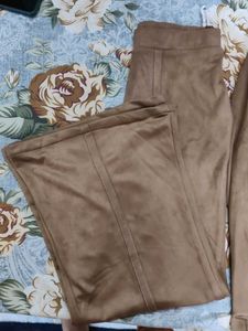 Suede Blazer Jacket Set