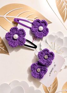 🌷Cute Flower Hair Clips &amp; earing set✨