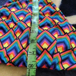 Vibrant Rainbow Geometric Bikini Top