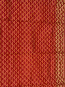 Ethnic Red Patterned Saree blouse Fabric