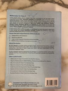 Class 10 R.D. Sharma Mathematics Book