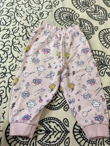 Cute Baby Pink Animal Pajama Set