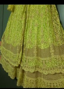 Pearl work bridal dress