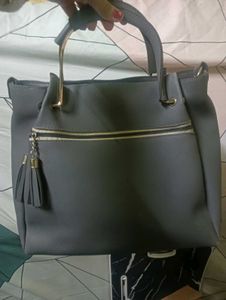 Stylish Grey Handbag