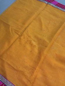 Vibrant Yellow Saree