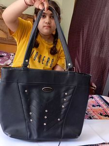 Stylish Black Tote Bag