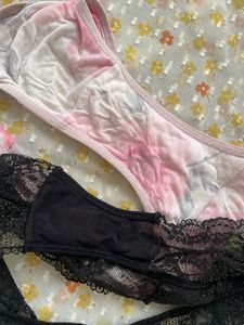 2 Pack Women's Briefs - Floral &amp; Lace