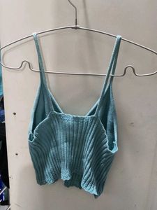 Light Blue Knit Camisole Top